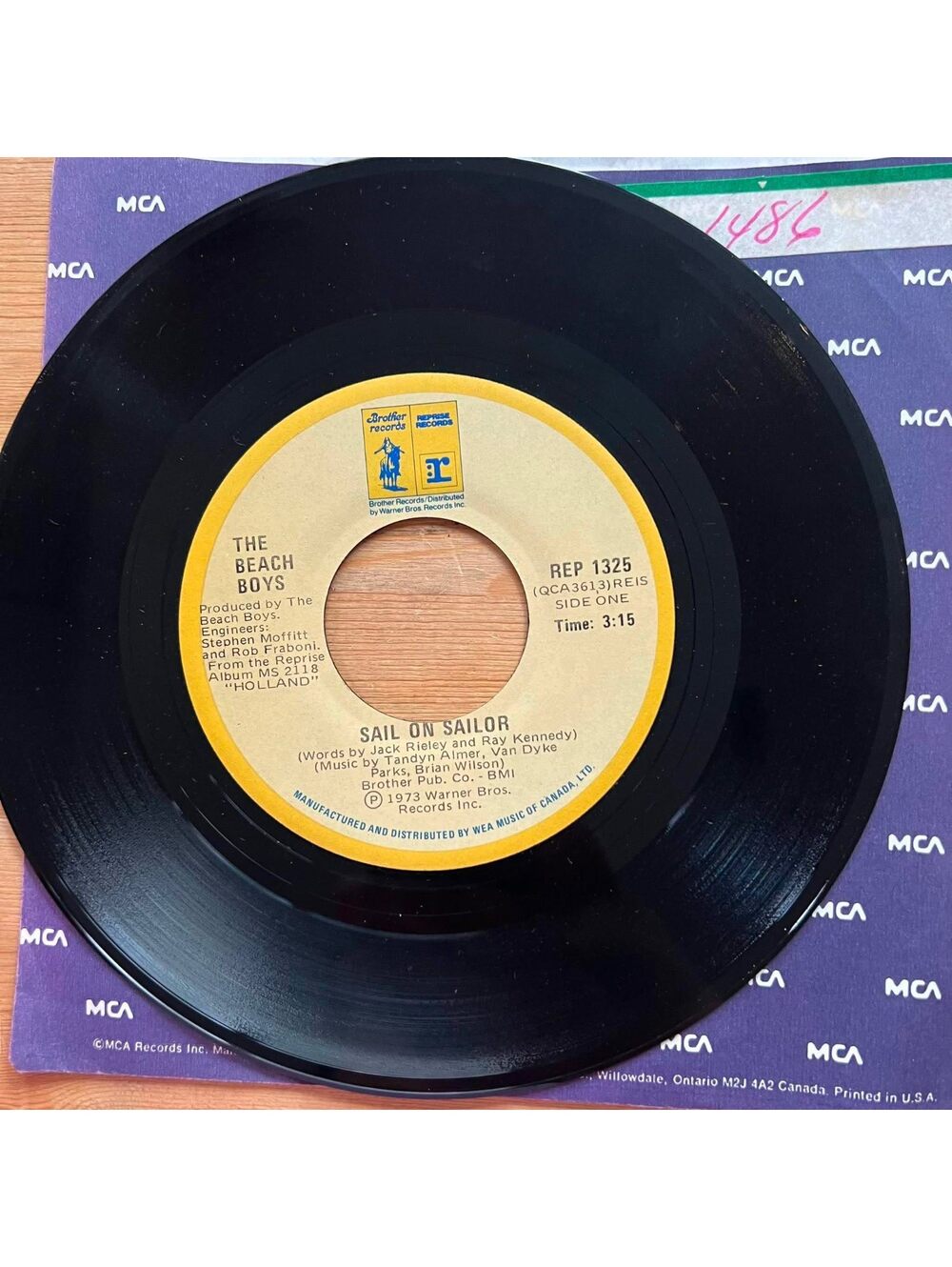 The Beach Boys - Sail on Sailor/Only with You 45rpm VG+ R07